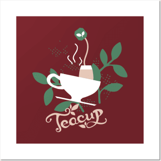Lovely Tea Cup Delicious Tea Posters and Art